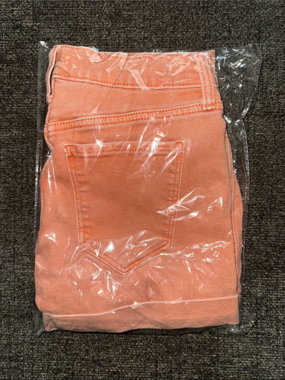 Old Navy Coral-Orange Denim Shorts